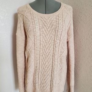 Cable knit sweater